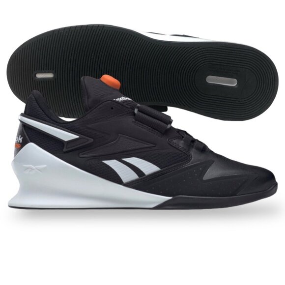 Reebok Legacy Lifter III Black/White Mens Weightlifting Squat Training Shoes NEW